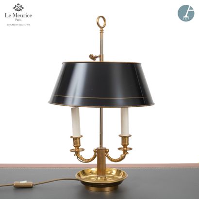 null From the Hotel Le Meurice - Room 410

Lamp bouillote, in gilt bronze, with three...