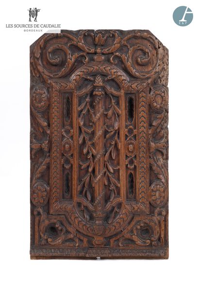 null From the Sources de Caudalie
Set of three bas-relief panels in carved wood
One...