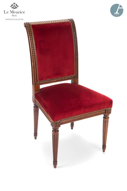 null From the Hotel Le Meurice - Room 421

Chair with reversed back, decorated with...