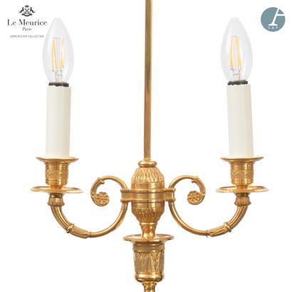 null From the Hotel Le Meurice - Room 409

Pair of gilt bronze torches, electrically...