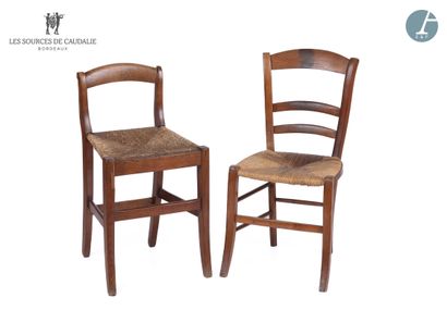 null From Sources de Caudalie (Grange à Bateaux)
Set of two chairs in natural wood,...