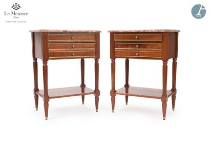 null From the Hotel Le Meurice - Room 423

Pair of bedside tables in natural wood...