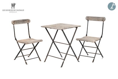 null From Sources de Caudalie (Maison du Lièvre)
One folding table and two folding...