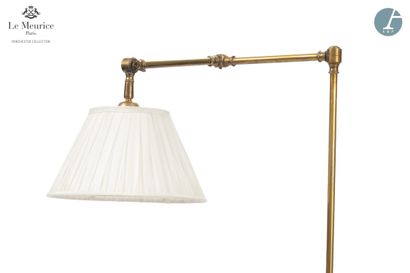 null From the Hotel Le Meurice - Room 419

Articulated reading lamp, in brass. 
Height...