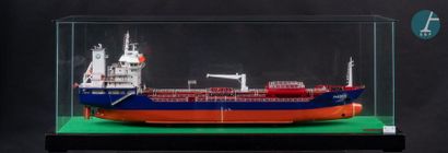Maquette navire de transport de produits chimiques Maquette du Pakize S., navire...