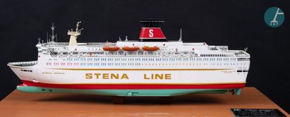 Maquette d’un ferry Model of the super day ferry Stena Dancia of the company Stena...