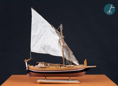 Maquette Leut Model of the Leut-Sjeverna Dalmacija, a traditional Croatian ship....