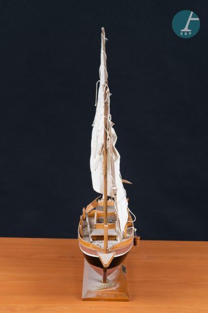 Maquette Leut Model of the Leut-Sjeverna Dalmacija, a traditional Croatian ship....