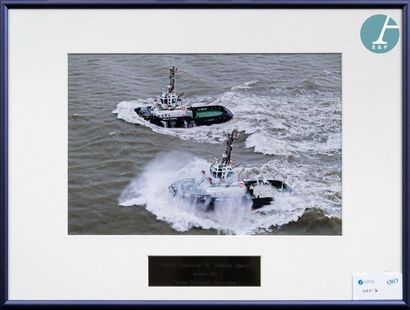 null Lot of photographs. 
 Lot of about ten framed photographs of ships at sea :...