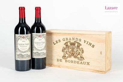 En provenance directe du château CHÂTEAU GAZIN, Pomerol.
Caisse en bois neutre composée...