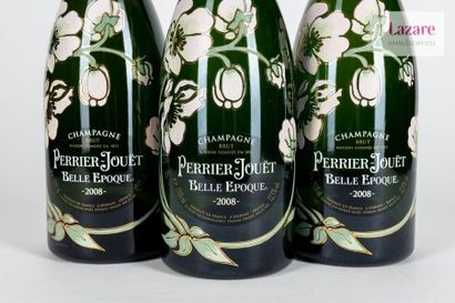 null CHAMPAGNE CUVÉE BELLE ÉPOQUE, Perrier-Jouët. Trois Magnums datés 2008.