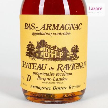 null BAS ARMAGNAC 70 Cl 48%, Château de Ravignan. Une bouteille.