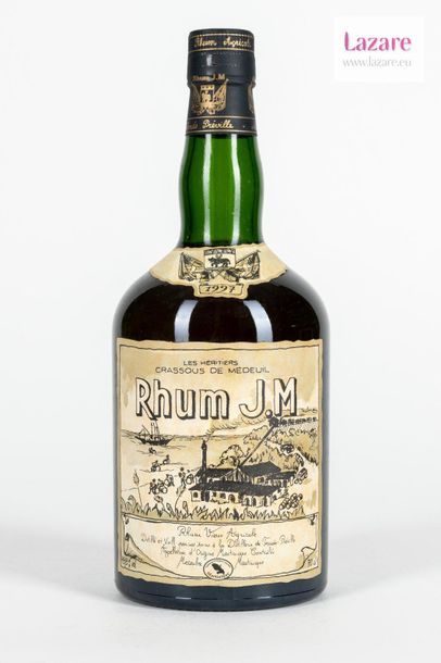 null RHUM LES HÉRITIERS CRASSOUS DE MÉDEUIL 70 Cl 48,8%, J.M. Une bouteille dans...