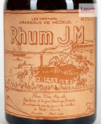 null RHUM LES HÉRITIERS CRASSOUS DE MÉDEUIL 70 Cl 45,2%, J.M. Une bouteille dans...