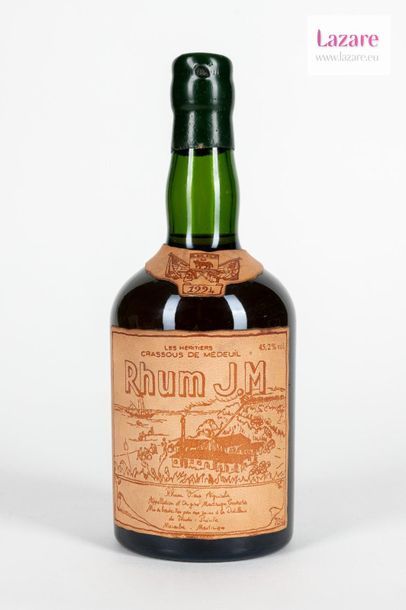 null RHUM LES HÉRITIERS CRASSOUS DE MÉDEUIL 70 Cl 45,2%, J.M. A bottle in its box...
