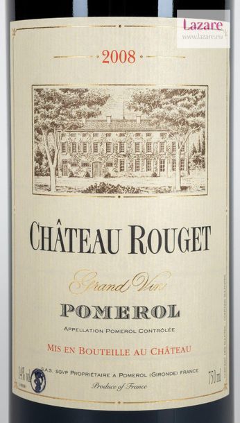 null CHÂTEAU ROUGET, Pomerol.
An original case made up of 6 bottles dated 2008.
Case...