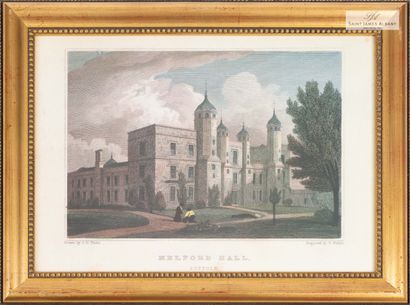 En provenance de l'Hôtel Saint James Albany Lot de douze reproductions "Châteaux...