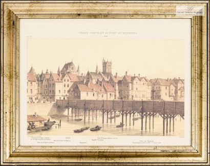 En provenance de l'Hôtel Saint James Albany Lot de neuf pièces encadrées "Vues de...