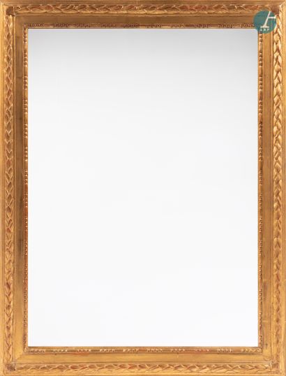 null 
From a prestigious Parisian Palace 


Moulded, carved and gilded wooden mirror,...