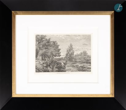 null 
From a prestigious Parisian Palace 


Set of six framed pieces on the themes...