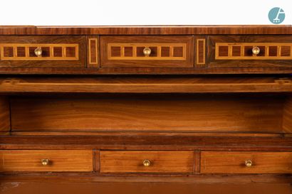 null 
From a prestigious Parisian Palace 
﻿﻿
Cylinder desk with a natural wood and...