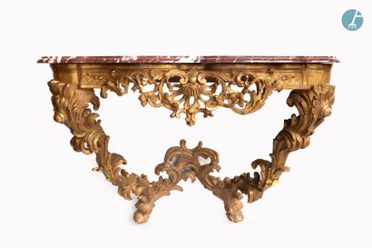 null 
From a prestigious Parisian Palace 
﻿﻿
Moulded, carved and gilded wood wall...