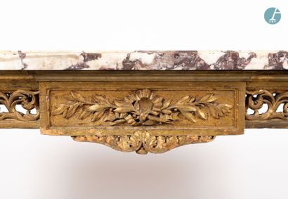 null 
From a prestigious Parisian Palace 


Moulded, carved and gilded wood middle...