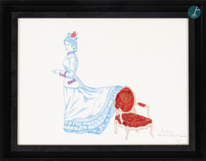 null 
From a prestigious Parisian Palace 
﻿
Vincent PUENTE, set of three drawings...