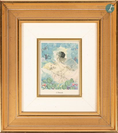 null 
From a prestigious Parisian Palace 


Set of five framed pieces "The Helmet",...