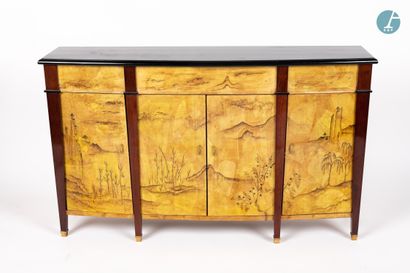 null 
From a prestigious Parisian Palace 
﻿﻿
Piece of furniture in natural wood and...