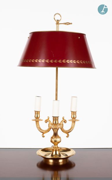 null 
From a prestigious Parisian Palace 
﻿﻿
Hot water bottle lamp in gold-plated...