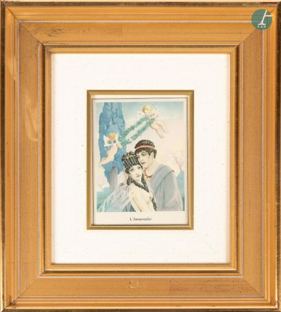 null 
From a prestigious Parisian Palace 


Set of five framed pieces "The Helmet",...