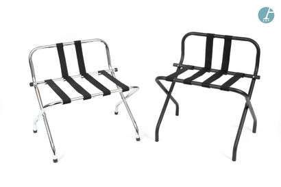 En provenance de l'ancien Hôtel W Paris-Opéra 
Strong lot of 38 folding luggage racks,...