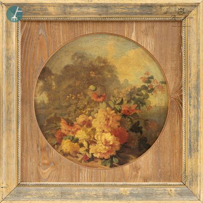 null 
Lot de trois reproductions "Bouquets de fleurs, pivoines et roses"
Une grande...