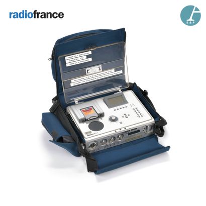 null NAGRA digital recorder, Ares-C, with its original navy blue fabric bag with...