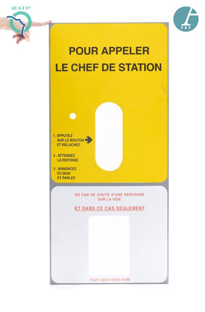 null Lot de 5 plaques signalétiques, fer émaillé, indiquant :

1) Métro 4 Pte de...