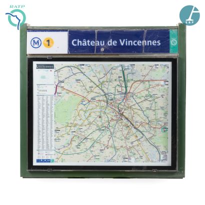 null From the CHATEAU DE VINCENNES metro station

Green lacquered metal plan-holder,...