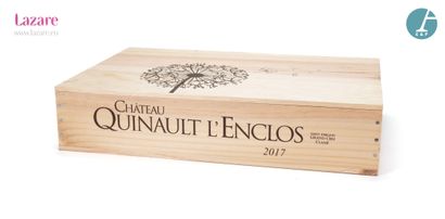 En provenance directe du château 6 Bottles CHATEAU QUINAULT L'ENCLOS (original wooden...
