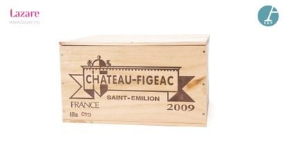 En provenance directe du château 6 Bottles CHATEAU FIGEAC (original wooden case)...