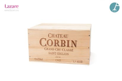 En provenance directe du château 6 Bottles CHATEAU CORBIN (original wooden case)...