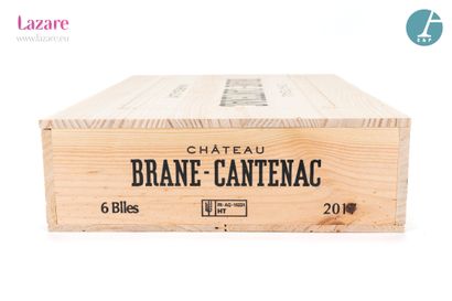 En provenance directe du château 6 Bottles CHATEAU BRANE-CANTENAC (original wooden...