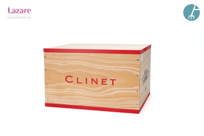 En provenance directe du château 6 Bottles CHATEAU CLINET (original wooden case)...