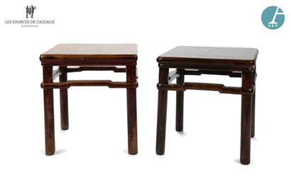 null From the room n°22 "Le Claret

Pair of bedside tables in natural wood. In the...