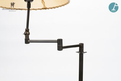 null From the room n°11 "Les Vendanges".

Articulated reading lamp in brown lacquered...