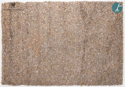 null TOULEMONDE BOCHART Beige leather carpet - FEZ model

170x240cm