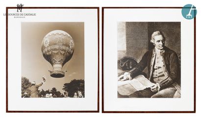 null From room #14 "Thomas Jefferson

Lot of two framed pieces, reproductions, "Portrait...