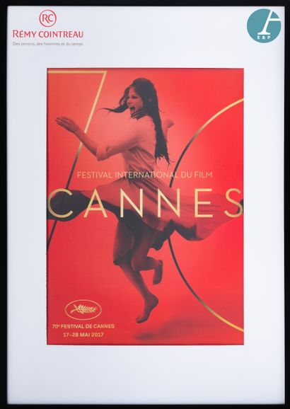 Affiche du Festival de Cannes 2017, encadrée...