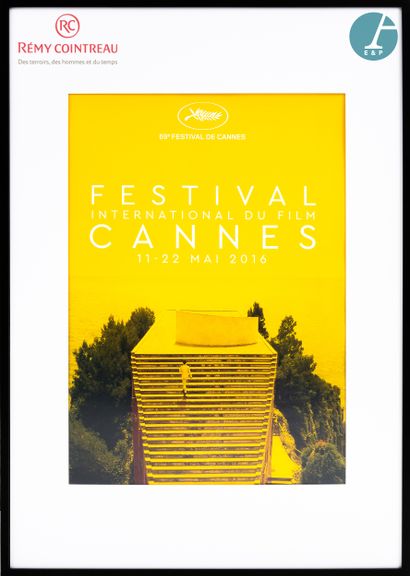 null Poster of the Cannes Film Festival 2016, framed with passe partout.

103x72...