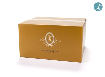 null Un carton de 6 coffrets CRISTAL, Champagne CRISTAL ROEDERER Brut, Millésime...