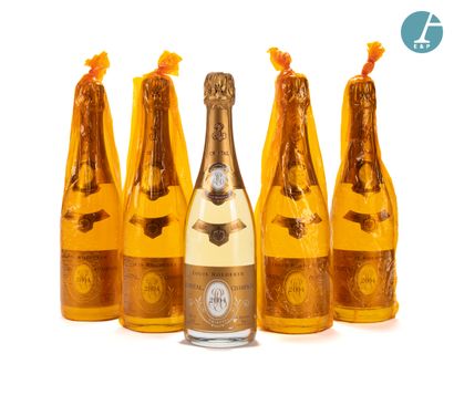 null Lot de 5 Bouteilles de Champagne CRISTAL ROEDERER Brut, Millésime 2004

4 bouteilles...